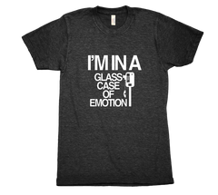 I'm In A Glass Case Of Emotion Tri Blend Tshirt Black Mens