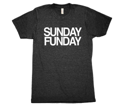 Sunday Funday Tri Blend Tshirt Mens Black