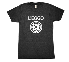 L'eggo my eggo tri blend tshirt Black Mens