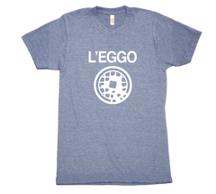 L'eggo my eggo tri blend tshirt Blue Mens