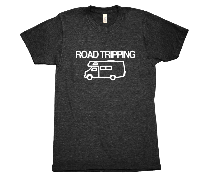 Road Tripping Tri Blend Tshirt Black Mens