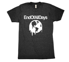 End Of All Days Dripping Earth tri blend tshirt Black Mens