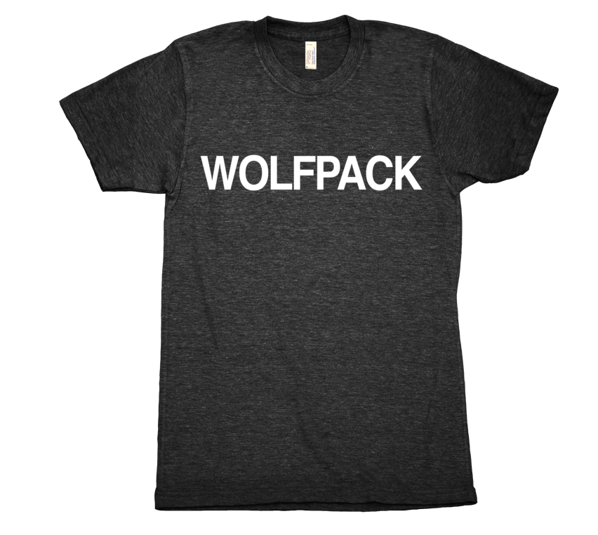 WolfPack tri blend tshirt Black Mens