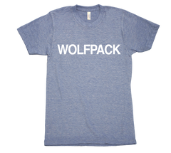 WolfPack tri blend tshirt Blue Womens