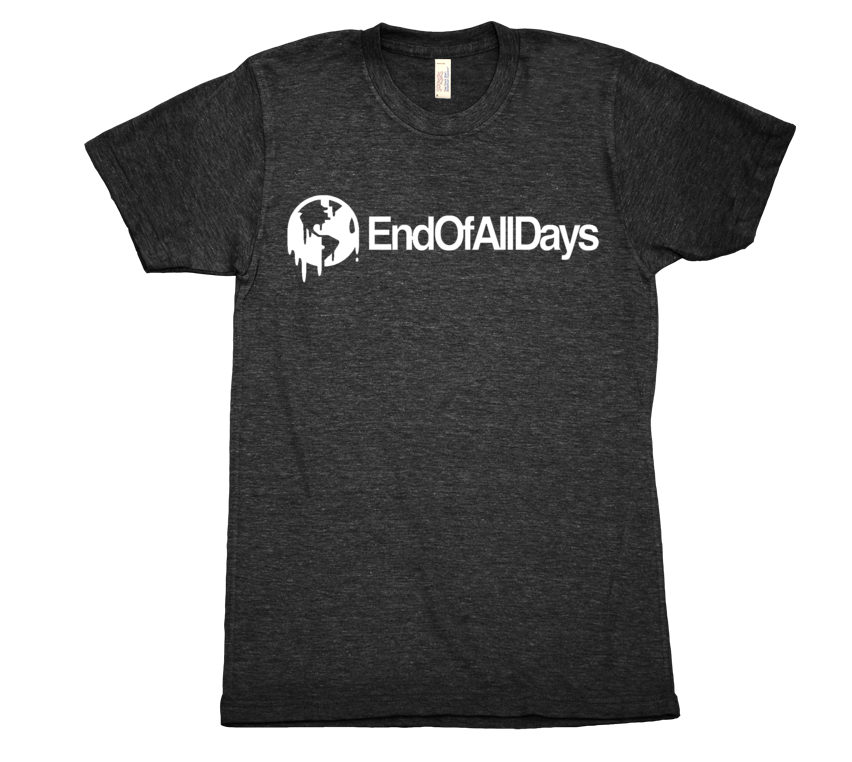 End Of All Days Tri Blend Tshirt Black Mens