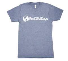 End Of All Days Tri Blend Tshirt Blue Mens
