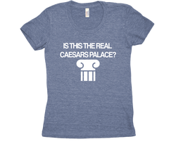 Is this the real caesars palace tri blend tshirt Blue Womens