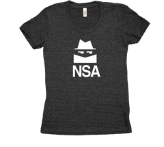 NSA Spy Tri Blend Tshirt black Womens